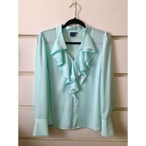 Kaari Blue Work Blouse